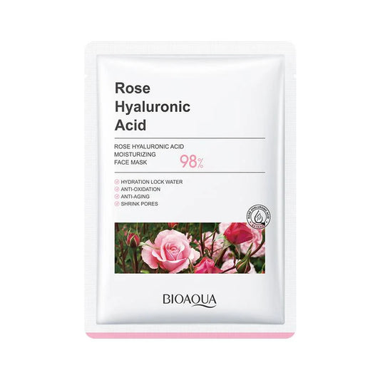 BioAqua Rose Hyaluronic Acid Moisturizing Face Sheet Mask 25g
