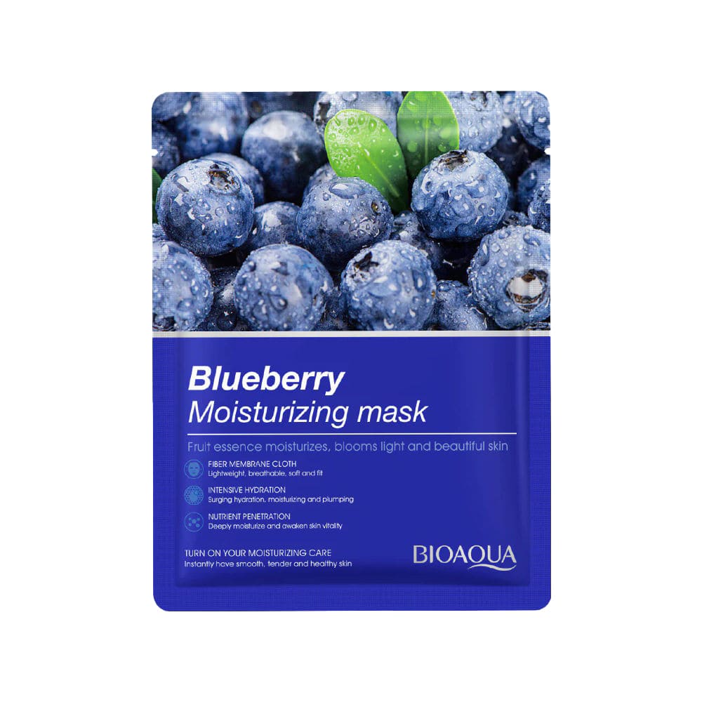 bioaqua-blueberry-moisturizing-face-sheet-mask-25g-1-min BioAqua Blueberry Moisturizing Face Sheet Mask 25g - Image 1