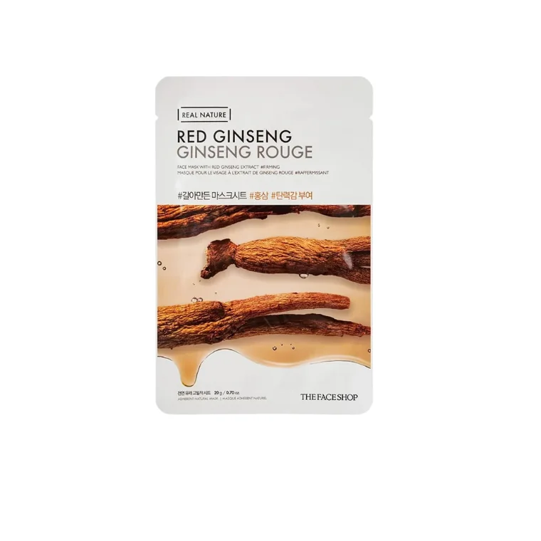 the-face-shop-real-nature-red-ginseng-face-mask-20gm_85 The Face Shop Real Nature Red Ginseng Face Mask 20gm - Image 1
