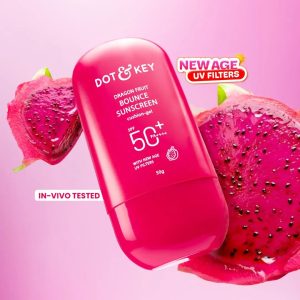 Dot And Key Dragon Fruit Bounce Sunscreen Spf50+ Pa++++ - With New Age Uv Filter