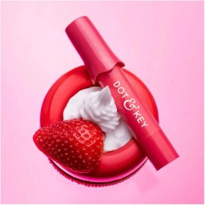 Dot & Key Meltie Lip Balm SPF 50+ with 2% Kojic -Strawberry Glaze
